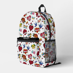 Sac À Dos Imprimé Ne pas dater tatouage traditionnel