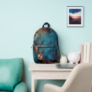 Sac À Dos Imprimé Nébula à nuage bleu rouillé