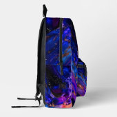 Sac À Dos Imprimé Nebula de l'espace violet dans l'encre d'alcool (Gauche)