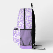 Sac À Dos Imprimé Nébuleuse Mystique Lilas (Droite)