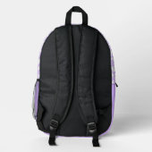 Sac À Dos Imprimé Nébuleuse Mystique Lilas (Verso)