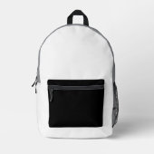 Sac À Dos Imprimé Neige blanche simple (Recto)
