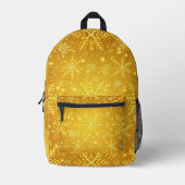 Sac À Dos Imprimé Neige dorée (Recto)