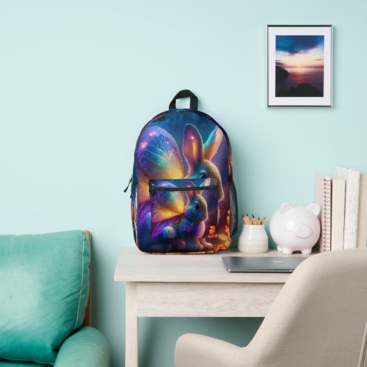Sac À Dos Imprimé Neon Bunny (Insitu)