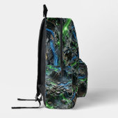 Sac À Dos Imprimé Neon Circuit Flow Backpack (Gauche)