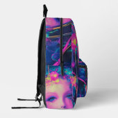 Sac À Dos Imprimé Neon, déesse Alien (Gauche)