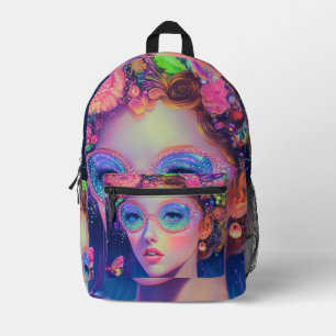 Sac À Dos Imprimé Neon Garden Goddess