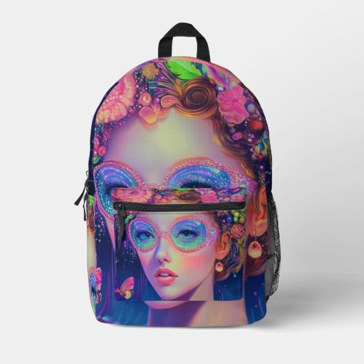 Sac À Dos Imprimé Neon Garden Goddess (Recto)