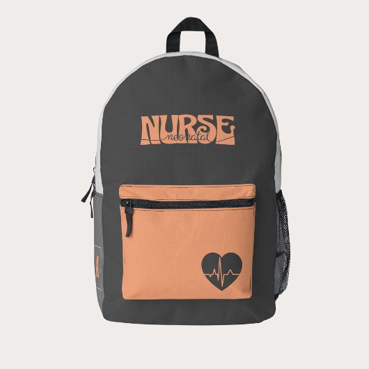 Sac À Dos Imprimé NICU infirmière néonatale Monogramme personnalisé