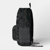 Sac À Dos Imprimé Noir avec points blancs (Droite)