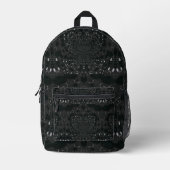 Sac À Dos Imprimé Noir avec points blancs (Recto)