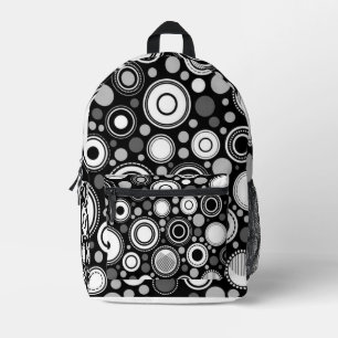 Sac À Dos Imprimé Noir et gris