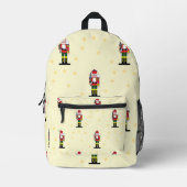 Sac À Dos Imprimé Noisette de Noël motif sur jaune (Recto)