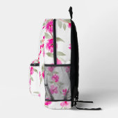 Sac À Dos Imprimé Nom de fleur de cerisier rose bohème motif floral (Droite)