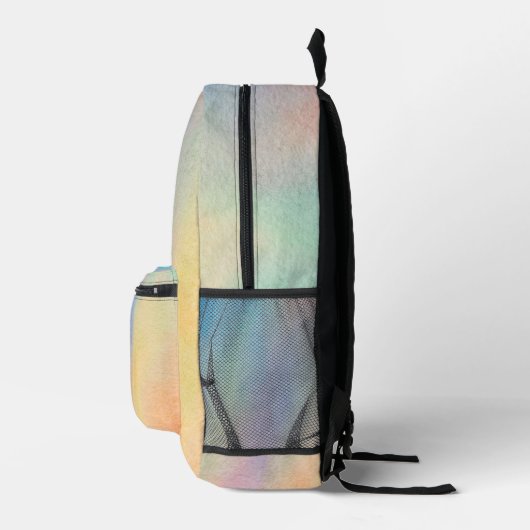 Sac À Dos Imprimé Nom de l'aquarelle arc-en-ciel (Droite)