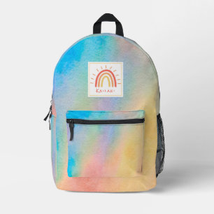 Sac À Dos Imprimé Nom de l'aquarelle arc-en-ciel