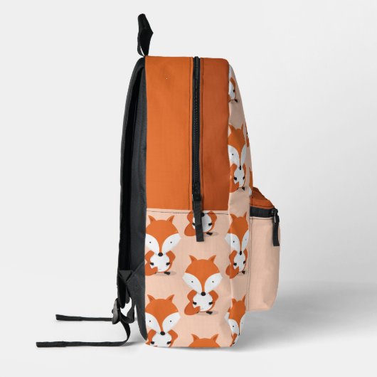 Sac À Dos Imprimé Nom de l'enfant mignon animal Fox (Gauche)