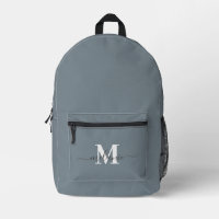 Nom du monogramme personnalisé bleu foncé moderne