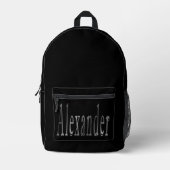 Sac À Dos Imprimé Nom Grey Alexander, (Recto)