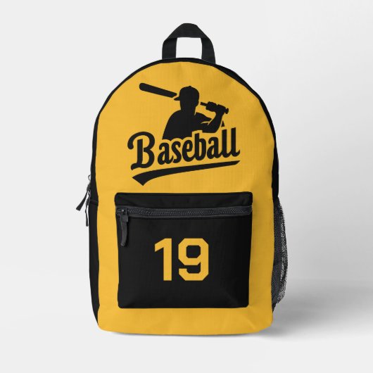 Sac À Dos Imprimé Nom, numéro et couleur personnalisés (Recto)