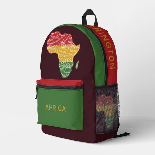 Sac À Dos Imprimé Nom personnalisé Afrique (Coin arrière droit)