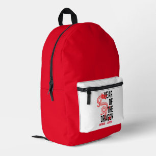 Sac À Dos Imprimé Nom personnalisé Année du Dragon Année de naissanc
