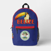 Sac À Dos Imprimé Nom personnalisé Belize (Recto)