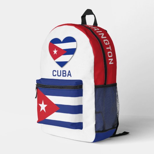 Sac À Dos Imprimé Nom personnalisé Cuba (Coin arrière droit)