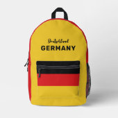 Sac À Dos Imprimé Nom personnalisé Deutschland Allemagne (Recto)