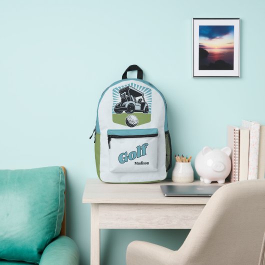 Sac À Dos Imprimé Nom personnalisé Golf (Insitu)