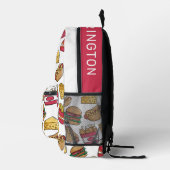 Sac À Dos Imprimé Nom personnalisé Motif de restauration rapide (Droite)