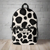 Sac À Dos Imprimé Nom personnalisé Motif de typographie noire Abstra