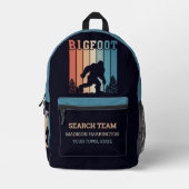 Sac À Dos Imprimé Nom personnalisé & Texte Bigfoot (Recto)