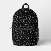 Sac À Dos Imprimé Notes de musique blanche flute (Recto)