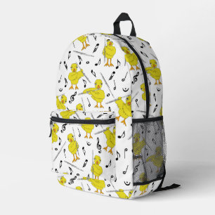 Sac À Dos Imprimé Notes de musique Flute Chick