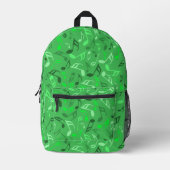 Sac À Dos Imprimé Notes de musique vert (Recto)