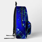 Sac À Dos Imprimé Notes musicales Bleu élégant (Gauche)