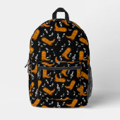 Sac À Dos Imprimé Notes musicales des Boots de Cowboy (Recto)