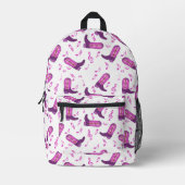 Sac À Dos Imprimé Notes musicales des Boots de Cowboy (Recto)