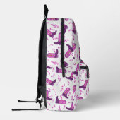 Sac À Dos Imprimé Notes musicales des Boots de Cowboy (Gauche)