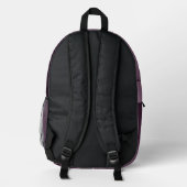 Sac À Dos Imprimé Notes musicales Ombre foncé (Verso)
