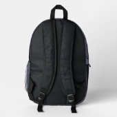 Sac À Dos Imprimé Notes musicales Ombre foncé (Verso)
