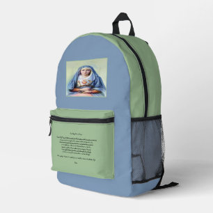 Sac À Dos Imprimé Notre-Dame des Douleurs avec prière