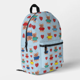 Sac À Dos Imprimé Nounours en T-shirts avec des coeurs