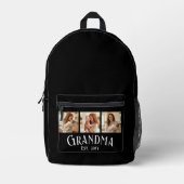 Sac À Dos Imprimé Nouvelle grand-mère Année d'établissement Nom pers (Recto)