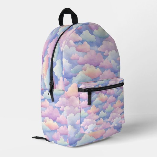 Sac À Dos Imprimé Nuages aquarelles jolis (Coin arrière gauche)