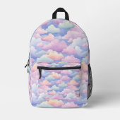 Sac À Dos Imprimé Nuages aquarelles jolis (Recto)