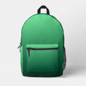 Sac À Dos Imprimé Nuances de vert émeraude (Recto)