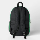 Sac À Dos Imprimé Nuances de vert émeraude (Verso)