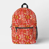 Sac À Dos Imprimé Number pattern (Recto)